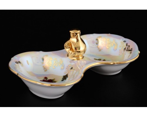 Прибор для специй двойной Офелия Роза перламутр MZ