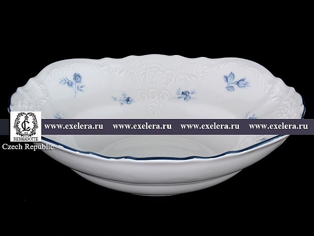 Салатник 25 см Бернадотт Синий цветок