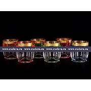Набор стаканов для виски NEON B-G фон Bohemia Crystal