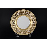 Набор тарелок 27 см Falkenporzellan Alena 3D Creme Gold Constanza 6 шт
