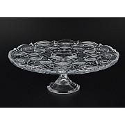 Тарелка для торта 31 см на ножке Tucana Crystalite Bohemia