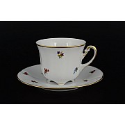 Набор чайных пар Болеро Мелкие цветы Royal Czech Porcelain