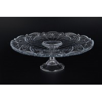 Тарелка для торта 31 см на ножке Sirius-Nova Crystalite Bohemia