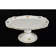 Блюдо квадратное Мелкие цветы отводка золото Queens Crown 21 см