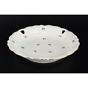 Блюдо 30 см Мелкие цветы отводка золото Корона Queens Crown