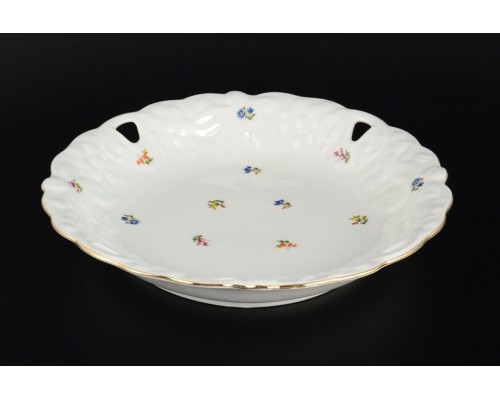 Блюдо 30 см Мелкие цветы отводка золото Корона Queens Crown