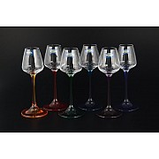 Набор рюмок для водки 60 мл цветной Наоми Crystalite Bohemia 6 шт