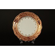 Набор тарелок 21 см Красная паутинка Royal Czech Porcelain