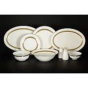 Столовый сервиз Золотая полоса Royal на 12 персон 46 предметов