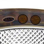 Фруктовница на ножке Bohemia Max Crystal Золото 30 см