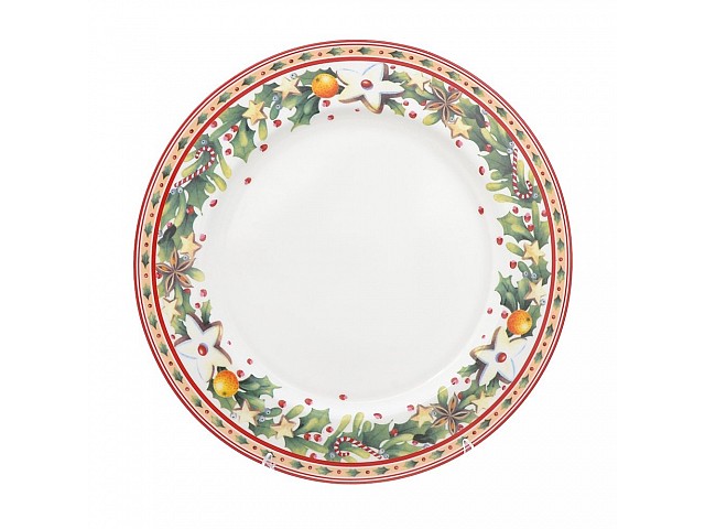 Тарелка Repast Christmas world Green диаметр 26 см