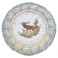 Набор тарелок Repast Охота зеленая Мария-тереза R-C 21 см