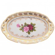 Блюдо овальное Queen's Crown Aristokrat Роза 25 см