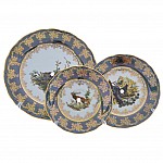 Этажерка 3-х ярусная Queen's Crown Aristokrat Охота зеленая