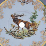 Этажерка 3-х ярусная Queen's Crown Aristokrat Охота зеленая