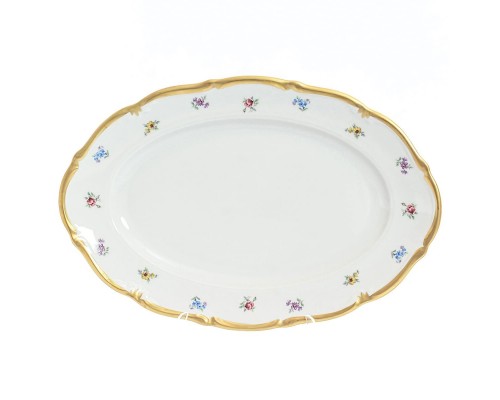 Блюдо овальное Queen's Crown Мелкие цветы 38 см