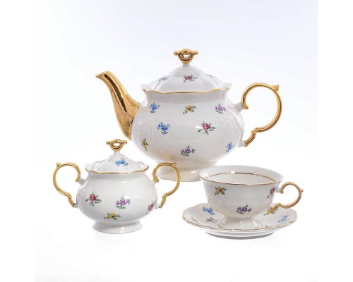 Чайный сервиз Мелкие цветочки Royal Classics на 6 персон 14 предметов