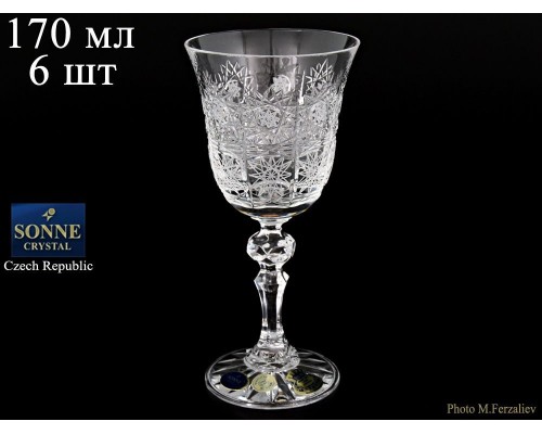 Набор бокалов для вина 170 мл Sonne Crystal 6 шт