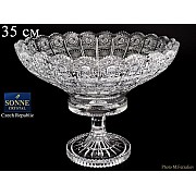 Фруктовница 35 см на ножке Sonne Crystal