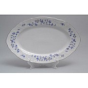 Блюдо для хлеба 36 см Бернадотт Васильковый узор