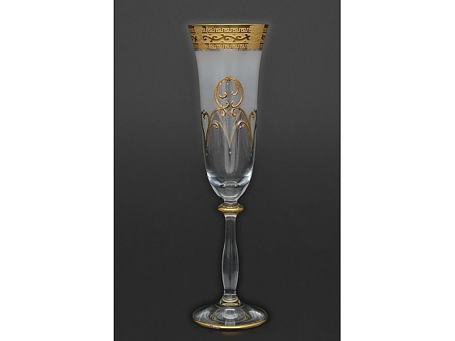 Набор фужеров для шампанского 180 мл Анжела Версаче R-G фон Bohemia Crystal