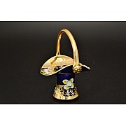 Корзина 12 см Bohemia Лепка Синяя E-V