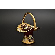 Корзина 16 см Bohemia Лепка Красная E-V