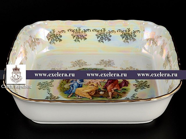 Салатник квадратный 25 см Фредерика Мадонна Перламутр Carlsbad