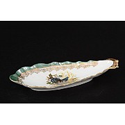 Блюдо селедочница 20 см Охота зеленая Корона Queens Crown