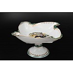 Салатник на ножке Охота зеленая Корона Queens Crown 31 см