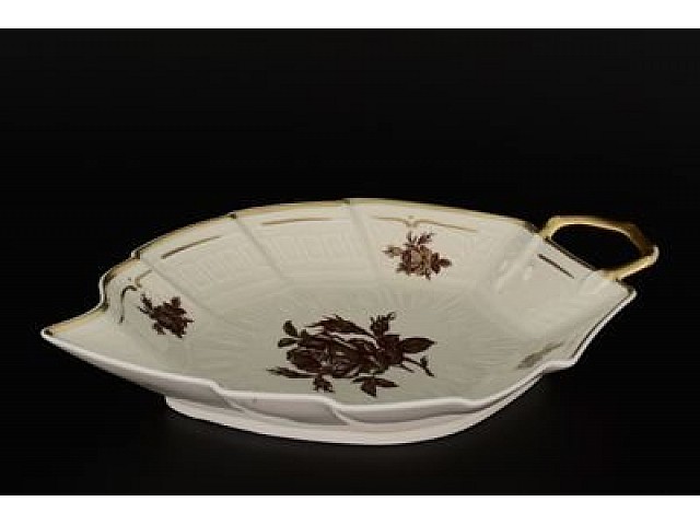 Салатник Лепесток 27 см Анжелика Слоновая кость Роза MZ