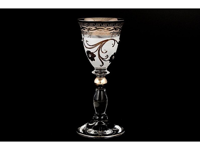 Набор рюмок для водки 60 мл Грация Версачи Кутка платина R-G фон Bohemia 6 шт