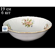 Набор салатников 16 см Лиана Зеленый цветок MZ 6 шт