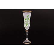 Набор фужеров для шампанского Зеленый лист S-V Bohemia