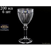 Набор бокалов для вина 200 мл Robin Crystalite Bohemia 6 шт