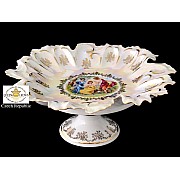 Ваза для фруктов 35 см Мадонна перламутр Корона Queens Crown