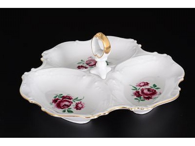 Менажница 24 см Офелия Плетистая роза Отводка золото MZ