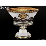 Конфетница на ножке 26 см Версачи-Богемия B-G фон Bohemia Crystal