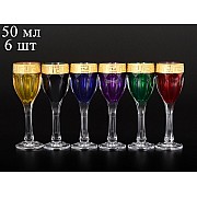 Набор рюмок для водки 50 мл Фестиваль Сафари Костка B-G Bohemia Crystal