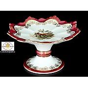 Ваза для конфет Охота красная Корона Queens Crown 19 см