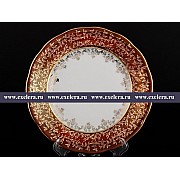 Набор тарелок 19 см Красная паутинка Royal Czech Porcelain