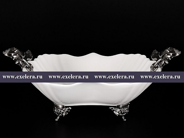 Фруктовница 28 см на ножке Азалия Royal Czech Porcelain