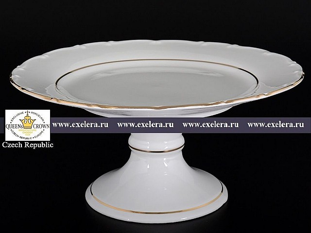 Настолец 25 см Белый узор Корона Queens Crown