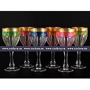 Набор бокалов для вина 290 мл NEON B-G фон Bohemia Crystal