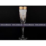 Набор фужеров для шампанского 200 мл Версаче Элизабет Bohemia Crystal 6 шт