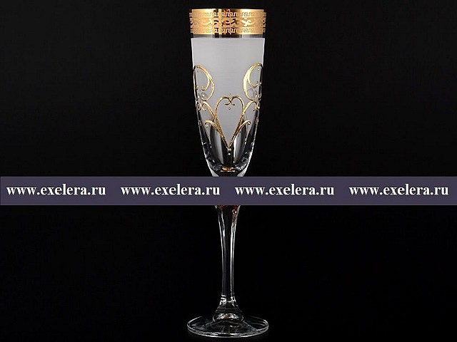 Набор фужеров для шампанского 200 мл Версаче Элизабет Bohemia Crystal 6 шт