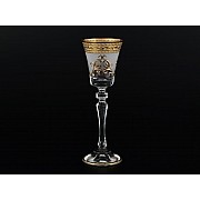 Набор рюмок для водки Версаче с/ф золото Bohemia Crystal