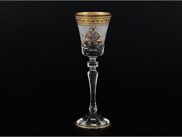 Набор рюмок для водки Версаче с/ф золото Bohemia Crystal Набор рюмок для водки Версаче с/ф золото Bohemia Crystal