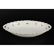 Блюдо 32 см Мелкие цветы отводка золото Корона Queens Crown