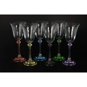Набор бокалов 185 мл Александра ножка Арлекино Crystalite Bohemia 6 шт
